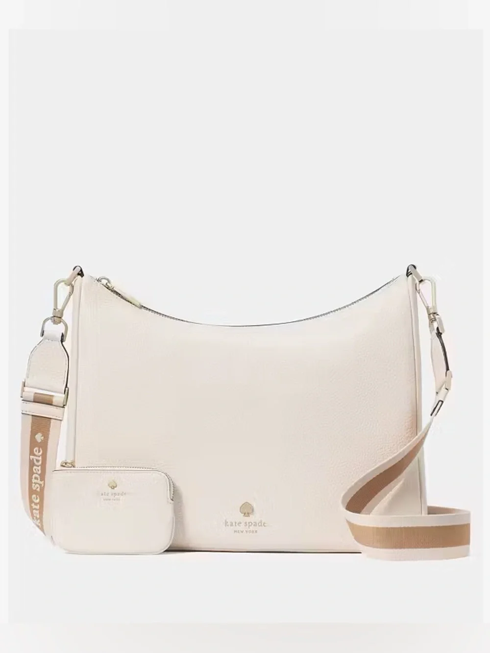 ♠️Kate Spade New York Emma Large Crossbody Bag, Parchment NWT